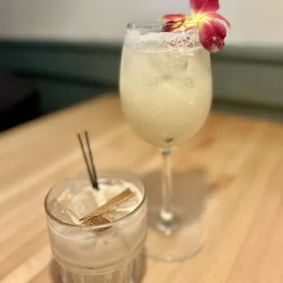Coquito and Pineapple coconut sangria