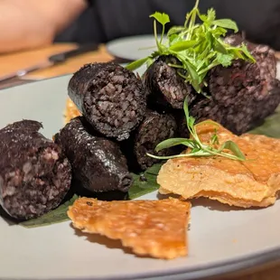 Blood sausage with chicharron