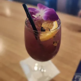 Nicely balanced red sangria