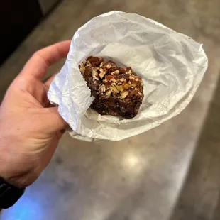 Chocolate Fudge Pecan Caramel Brownie