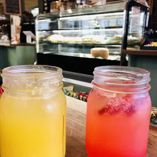 Different flavored mimosas