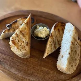 Grilled Sourdough with House-Made Herb Butter