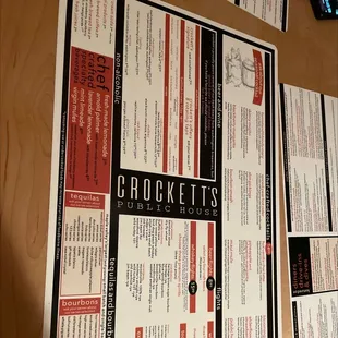 the menu