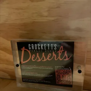 crockett&apos;s desserts