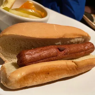 The infamous &quot;old&quot; hot dog.