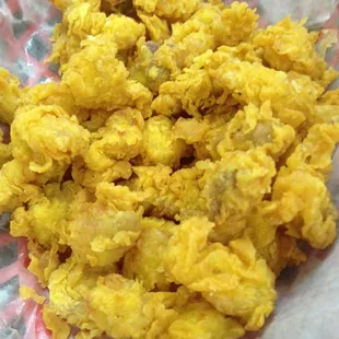 Fried alligator.