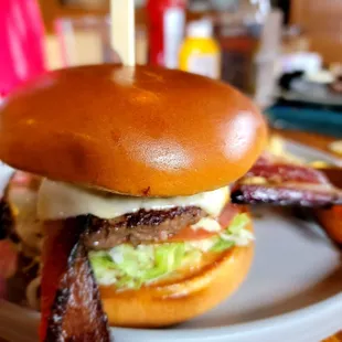 Memphis BBQ burger with no jalapeños. Amazing. All of the components work really well together.