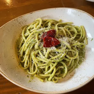 Bucatini with Summer Pesto