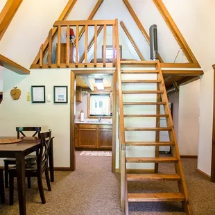 Interior of Appleseed Cabin at Crockett's Run.