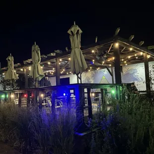 outside