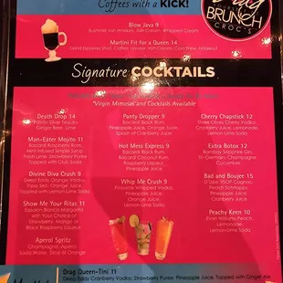 Cocktail Menu