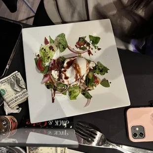 a plate of food on a table