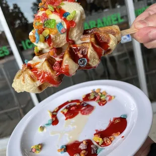 Fruity Pebbles Croffle