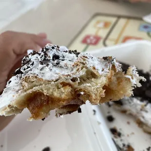 Oreo Croffle cross section ($5.50)