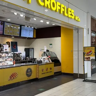the inside of a restaurant