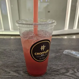 Strawberry popping boba