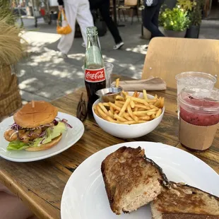 The Tuna Melt, fried chicken sandwich