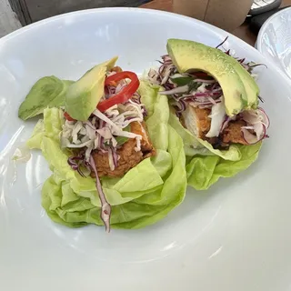 Fried Chicken Lettuce Wraps