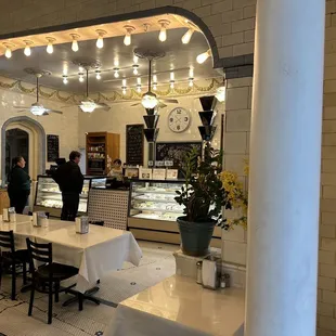 the interior of a restaurant