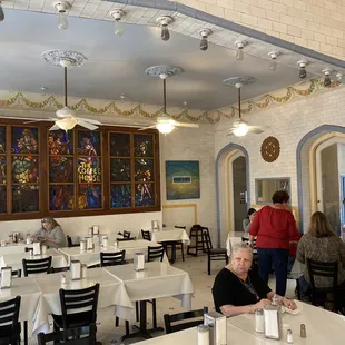 the interior of a restaurant