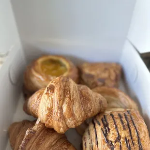 a box of croissants