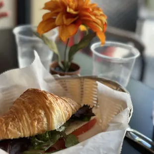Classic Croissant Sandwich with turkey