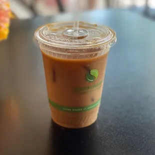 Iced coffee (they use coffee cubes)