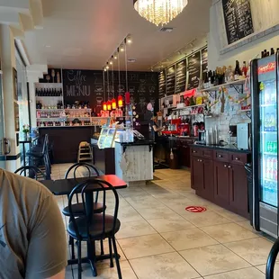 Breakfast with son.