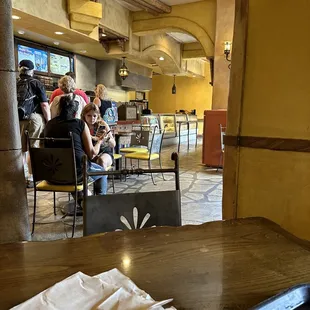 people sitting at tables