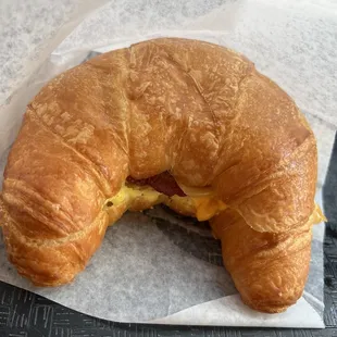 Bacon, egg, and cheese Croissant