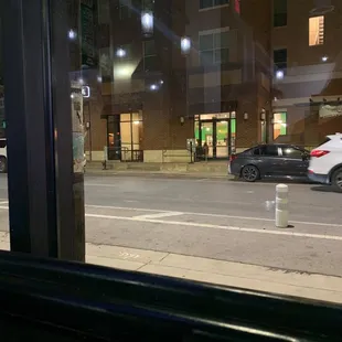 a car parked on the side of the road