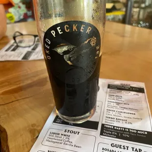 Liquid white milk stout