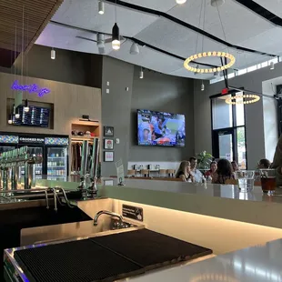 View from the spacious bar