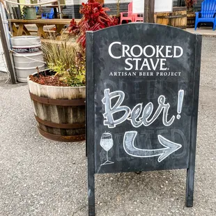 Crooked Stave Outside Sign