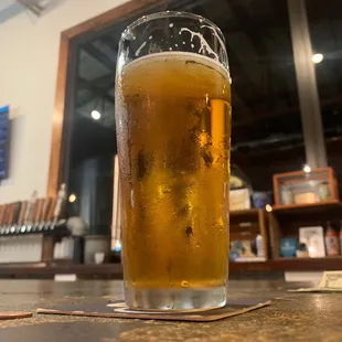 a pint of beer