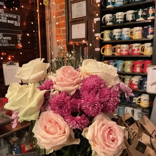 Beautiful fresh flowers in this place