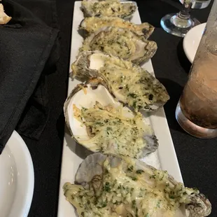 Baked oysters