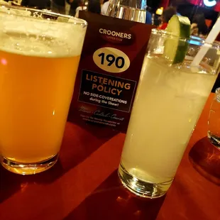 Beer  and Mother&apos;s Little Helper cocktail