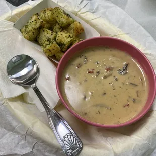 Mushroom Brie Soup