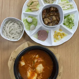 Kimchi Pork Belly Rice Noodle