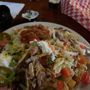 Nachos with brisket