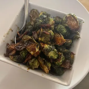 Bacon, brussels sprouts