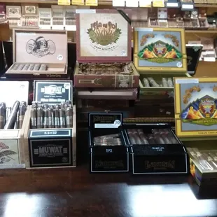 cigars on display