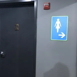 One unisex, One women only... at a Biergarten?