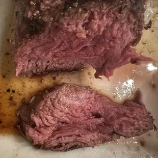 Triple temp sirloin strip.