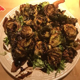 Crispy bacon brussel sprouts!