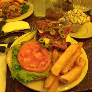 1/3 pound Nottingham burger, with Swiss, bacon and Olives. Yum!