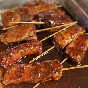 Pork Belly Skewers