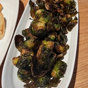 Crispy Brussels | 14 Fresno Chili, Mustard Seed Vinaigrette