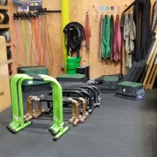 Some of the available equipment